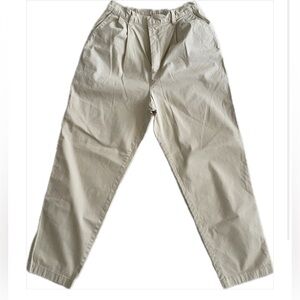 Beige Gap Khakis High Waist Straight Leg Cotton Pants size 8
